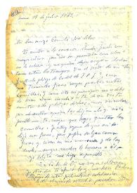 Carta de María Zambrano a Camilo José Cela. Roma, 18 de julio de 1963
 | Biblioteca Virtual Miguel de Cervantes