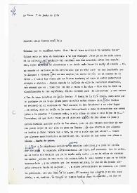 Carta de María Zambrano a Camilo José Cela. Crozet-par-Gex, Francia, 7 de junio de 1970
 | Biblioteca Virtual Miguel de Cervantes