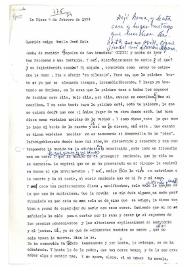 Carta de María Zambrano a Camilo José Cela. Crozet-par-Gex, Francia, 4 de febrero de 1974
 | Biblioteca Virtual Miguel de Cervantes