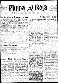 Pluma Roja : Órgano del Radio Comunista | Biblioteca Virtual Miguel de Cervantes