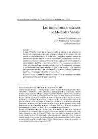 Los instrumentos músicos de Meléndez Valdés / Antonio Gallego Gallego | Biblioteca Virtual Miguel de Cervantes