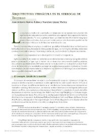 Arquitectura vernácula en el berrocal de Trujillo / José Antonio Ramos Rubio y Francisco López Muñoz | Biblioteca Virtual Miguel de Cervantes