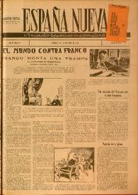 España nueva : Semanario Republicano Independiente. Año III, núm. 74, 19 de abril de 1947 | Biblioteca Virtual Miguel de Cervantes