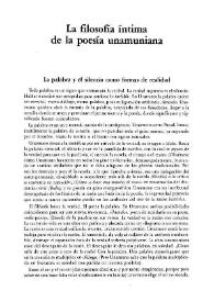 La filosofía íntima de la poesía unamuniana / Amancio Sabugo Abril | Biblioteca Virtual Miguel de Cervantes