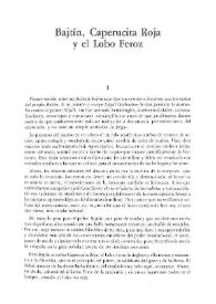 Bajtín, Caperucita Roja y el Lobo Feroz / Blas Matamoro | Biblioteca Virtual Miguel de Cervantes