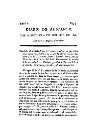 Diario de Alicante. Núm. 2, 2 de octubre de 1816 | Biblioteca Virtual Miguel de Cervantes