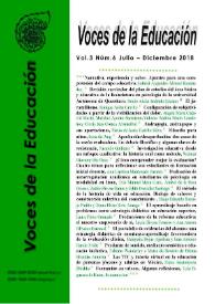 Voces de la Educación. Vol. 3, núm. 6, julio-diciembre 2018 | Biblioteca Virtual Miguel de Cervantes