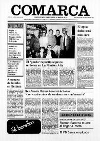 Comarca : Periódico Independiente de la Marina Alta (Dénia). Núm. 31, 23 de diciembre de 1987 | Biblioteca Virtual Miguel de Cervantes