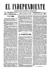 El independiente : Semanario Político-Literario (Villena). Núm. 2, 13 de marzo de 1892 | Biblioteca Virtual Miguel de Cervantes