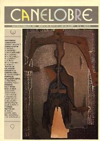 Canelobre, 9 (invierno-primavera 1987) / director José Carlos Rovira | Biblioteca Virtual Miguel de Cervantes