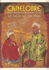Canelobre, 11 (invierno 1988). La medicina profana / coordinado por Emili Balaguer Perigüel, director José Carlos Rovira | Biblioteca Virtual Miguel de Cervantes