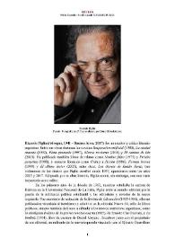 Ricardo Piglia (Adrogué, 1941 - Buenos Aires, 2017) [Semblanza] / Fabio Espósito | Biblioteca Virtual Miguel de Cervantes
