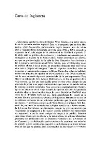 Carta de Inglaterra / Jordi Doce | Biblioteca Virtual Miguel de Cervantes
