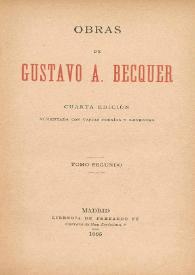 Obras de Gustavo A. Bécquer. Tomo segundo | Biblioteca Virtual Miguel de Cervantes