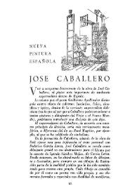 José Caballero / Luis Felipe Vivanco | Biblioteca Virtual Miguel de Cervantes