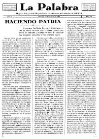 La Palabra : Periódico Independiente. Defensor de los Intereses Morales y Materiales del Distrito de Denia. Núm. 19, 23 de agosto de 1930 | Biblioteca Virtual Miguel de Cervantes