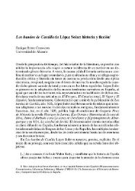 "Los bandos de Castilla" de López Soler: historia y ficción / Enrique Rubio Cremades | Biblioteca Virtual Miguel de Cervantes