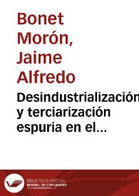 Desindustrialización y terciarización espuria en el departamento del Atlántico, 1990-2005 | Biblioteca Virtual Miguel de Cervantes
