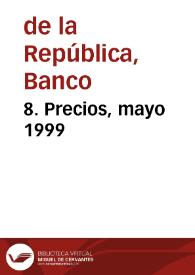 8. Precios, mayo 1999 | Biblioteca Virtual Miguel de Cervantes
