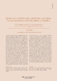 De Málaga a México, de la República al exilio. El legado de Juan Antonio Ortega y Medina / Alicia Mayer | Biblioteca Virtual Miguel de Cervantes