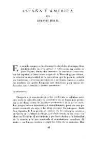 España y América / por Armando Roa R. | Biblioteca Virtual Miguel de Cervantes