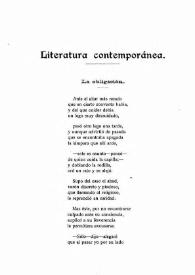 Literatura contemporánea. La obligación / Enrique Menéndez Pelayo | Biblioteca Virtual Miguel de Cervantes