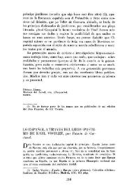 Lo español a través del libro póstumo de Karl Vossler / por Ramón de Garciasol | Biblioteca Virtual Miguel de Cervantes