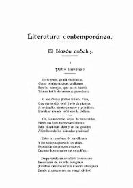 Literatura contemporánea. El blasón andaluz / Felipe Cortines Murube | Biblioteca Virtual Miguel de Cervantes