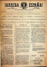 ¡Arriba España! (Manila, Filipinas). Núm. 183, 3 de septiembre de 1938 | Biblioteca Virtual Miguel de Cervantes