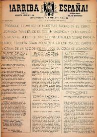 ¡Arriba España! (Manila, Filipinas). Núm. 186, 7 de septiembre de 1938 | Biblioteca Virtual Miguel de Cervantes