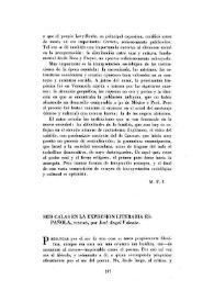 Seis calas en la expresión literaria española / José Ángel Valente | Biblioteca Virtual Miguel de Cervantes