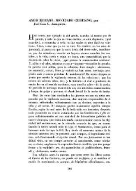 Amor humano, noviciado cristiano / por José Luis L. Aranguren | Biblioteca Virtual Miguel de Cervantes