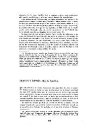 Erasmo y España, libro de Bataillon / R. de G. | Biblioteca Virtual Miguel de Cervantes