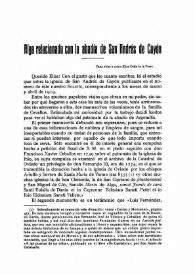 Algo relacionado con la Abadía de San Andrés de Cayón / Luis De Escalante | Biblioteca Virtual Miguel de Cervantes