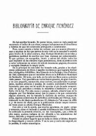 Bibliografía de Enrique Menéndez / Eduardo de Huidobro | Biblioteca Virtual Miguel de Cervantes