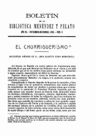 El Churriguerismo / discurso inédito de Juan Agustín Ceán Bermúdez | Biblioteca Virtual Miguel de Cervantes