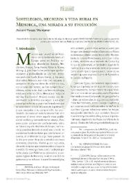 Sortilegios, hechizos y vida rural en Menorca, una mirada a su evolución / Antoni Picazo Muntaner | Biblioteca Virtual Miguel de Cervantes