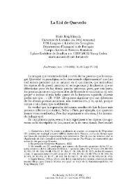 La Lisi de Quevedo / Marie Roig Miranda | Biblioteca Virtual Miguel de Cervantes