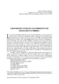 Geografía vital en la narrativa de Francisco Umbral / Mercedes Rodríguez Pequeño | Biblioteca Virtual Miguel de Cervantes