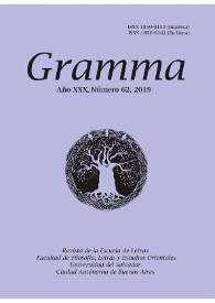 Gramma. Año XXX, número 62, 2019 | Biblioteca Virtual Miguel de Cervantes