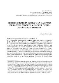 Federico García Lorca y la campana de La Vela (Sobre la "Gacela IV" del "Diván del Tamarit") / José Manuel Pedrosa | Biblioteca Virtual Miguel de Cervantes