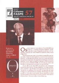 Revista Cálamo FASPE : lengua y literatura españolas. Núm. 57, 2011 | Biblioteca Virtual Miguel de Cervantes