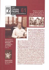Revista Cálamo FASPE : lengua y literatura españolas. Núm. 61, 2013 | Biblioteca Virtual Miguel de Cervantes