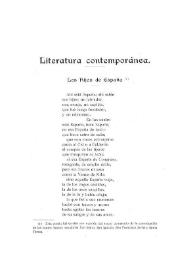 Literatura contemporánea. Los hijos de España / Félix González Olmedo, S. J. | Biblioteca Virtual Miguel de Cervantes