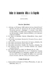 Índice de documentos útiles a la biografía (Conclusión) / Narciso Alonso Cortés | Biblioteca Virtual Miguel de Cervantes