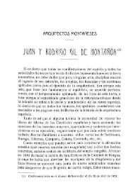 Arquitectos montañeses. Juan y Rodrigo Gil de Hontañón / Elías Ortiz De La Torre | Biblioteca Virtual Miguel de Cervantes