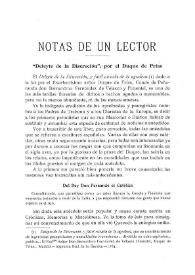 "Deleyte de la Discreción" por el Duque de Frías / José María de Cossío | Biblioteca Virtual Miguel de Cervantes