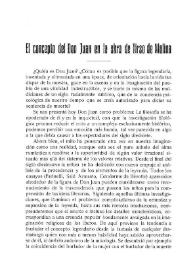El concepto del don Juan en la obra de Tirso de Molina / Werner Krauss | Biblioteca Virtual Miguel de Cervantes
