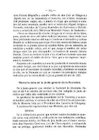 Memoria leída en la Junta General de la Sociedad / Carmelo de Echegaray | Biblioteca Virtual Miguel de Cervantes