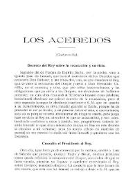 Los Acebedos (Continuación) / Mateo Escagedo Salmón | Biblioteca Virtual Miguel de Cervantes